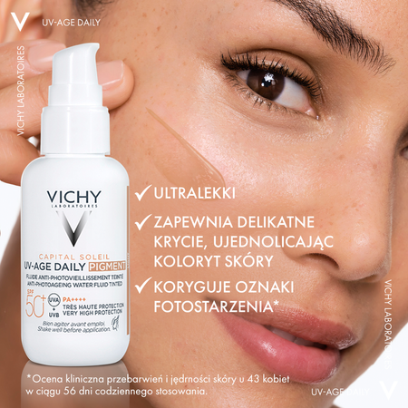 VICHY Capital Soleil Koloryzujący fluid przeciw fotostarzeniu się skóry SPF50+, 40ml DATA WAŻNOŚCI 31.03.2026r.