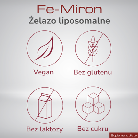 Fe-miron Żelazo Liposomalne z Kompleksem Witamin