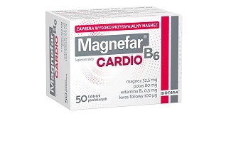 Magnefar B6 Cardio tabletki x 60 szt