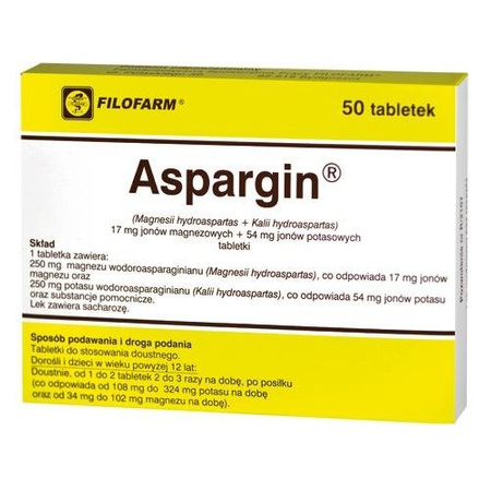 ASPARGIN x 50 tabletek