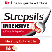 STREPSILS INTENSIVE x 16 tabletek do ssania