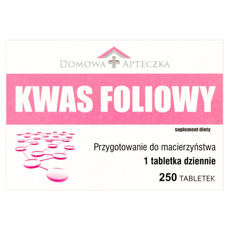 Kwas Foliowy 0,4 mg, 250 tabletek