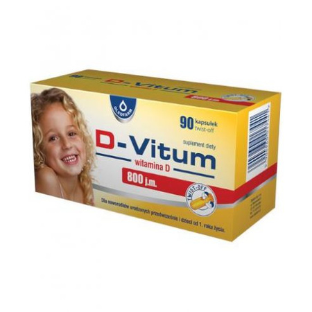 D-Vitum witamina D 800 j.m., 90 kapsułek twist-off