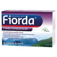 Fiorda smak czarnej porzeczki 30 pastylek