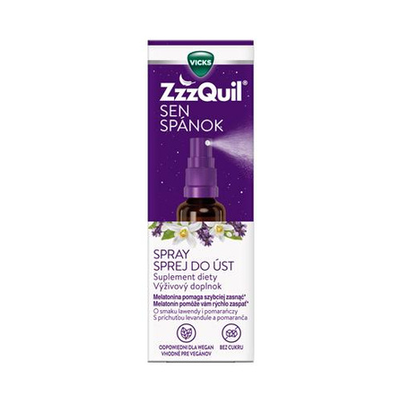 ZzzQuil SEN Spray z melatoniną o smaku lawendy i pomarańczy (Vicks), 30ml