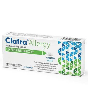 Clatra Allergy 20mg, 10 tabletek