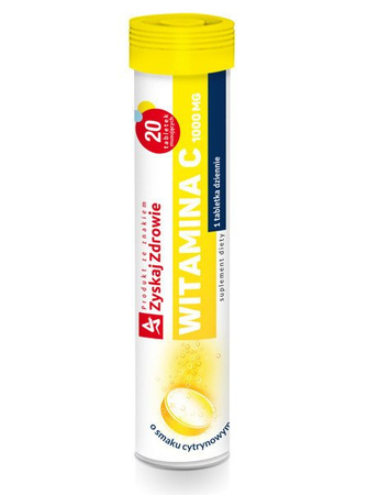 WITAMINA C 1000 mg Zyskaj Zdrowie x 20 tabletek musujących