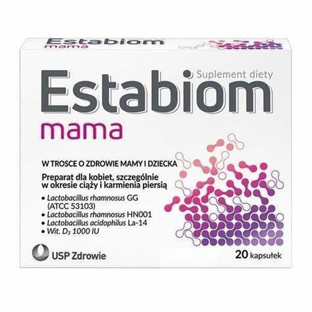 ESTABIOM MAMA x 20 kapsułek  DATA WAŻNOŚCI 10.2025r.