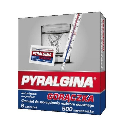 PYRALGINA GORĄCZKA 500 mg proszek x 6 saszetek