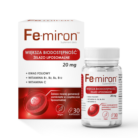 Fe-miron Żelazo Liposomalne z Kompleksem Witamin