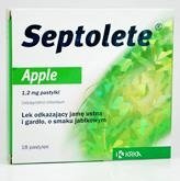 SEPTOLETE APPLE 1,2 mg x 18 pastylek do ssania