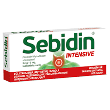 SEBIDIN INTENSIVE x 20 tabletek do ssania