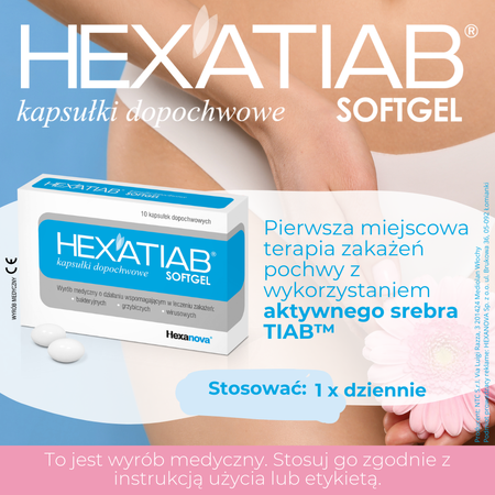 Hexatiab Softgel kapsułki dopochwowe, 10 sztuk