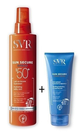 SVR SUN SECURE Spray SPF50+, 200ml + Krem po opalaniu 50ml