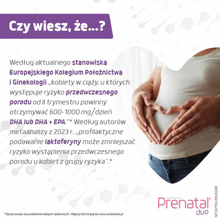 Prenatal DUO 60 + 30 kapsułek DATA WAŻNOŚCI 03.2025r.