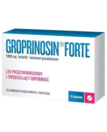 Groprinosin Forte tabl. 1 g 10 tabl.