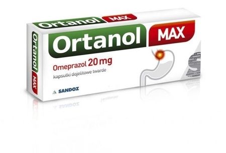 ORTANOL MAX 20 mg x 14 kapsułek dojelitowych DATA WAŻNOŚCI 01.2026r.