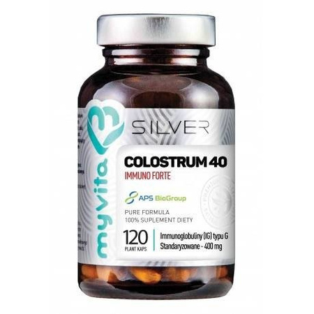 MYVITA SILVER COLOSTRUM 40 IMMUNO FORTE x 120 kapsułek