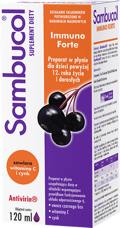 SAMBUCOL IMMUNO Forte płyn 120 ml