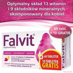 Falvit®, witaminy dla kobiet, 70 tabletek (60+10)