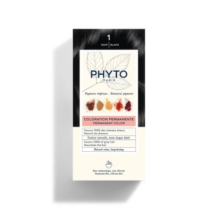 PHYTO COLOR 1 Farba do włosów, Czarny