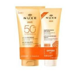 NUXE SUN Mleczko do opalania twarzy i ciała SPF50 150ml + żel pod prysznic po opalaniu 100 ml