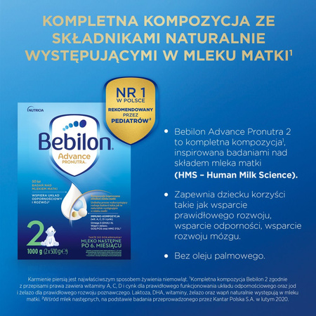 Bebilon 2 Advance Pronutra 1000g 