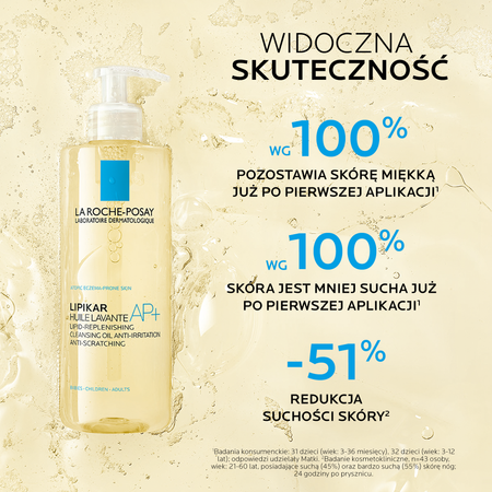 LA ROCHE-POSAY Lipikar AP+ Olejek myjący do ciała, 400ml