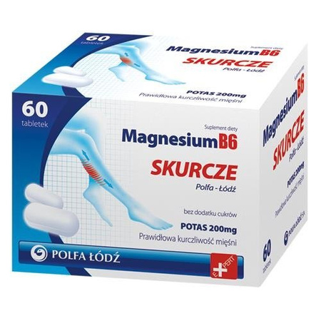 Magnesium B6 Skurcze Polfa-Łódź 60 tabl.
