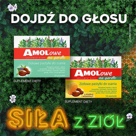 AMOLOWE NA GARDŁO x 16 pastylek do ssania 