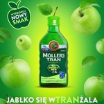 MOLLER'S TRAN NORWESKI płyn o smaku jabłkowym 250 ml  DATA WAŻNOŚCI 12.2024r.