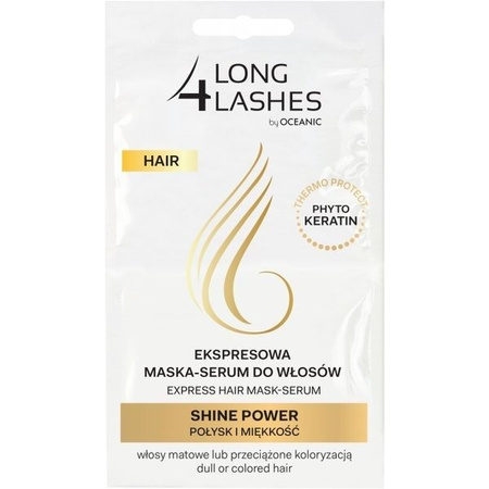 LONG4LASHES HAIR Ekspresowa maska-serum do włosów połysk i miękkość 2x6ml