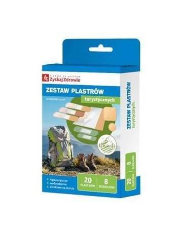 Zyskaj Zdrowie Zestaw plastrów turystycznych, 20 sztuk