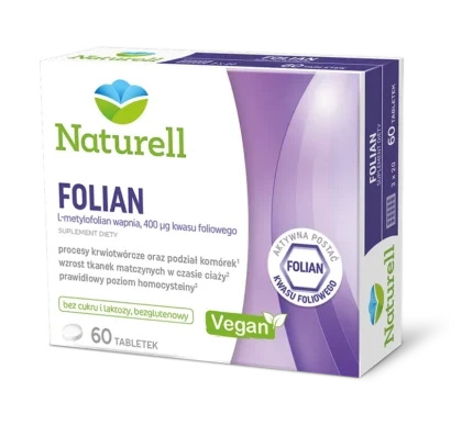 NATURELL Folian tabletki, 60 sztuk