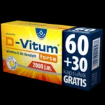 D-Vitum Forte 2000 j.m. kapsułki 90 sztuk (60+30)