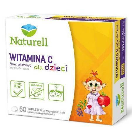 NATURELL Witamina C dla dzieci x 60 tabletek