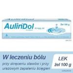 AulinDol, 30 mg/g, lek na ból przy skręceniu stawów i przy urazowym zapaleniu ścięgien, żel 100 g