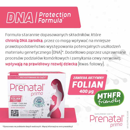 Prenatal Primo - przygotowanie do ciąży, kapsułki, 30 sztuk