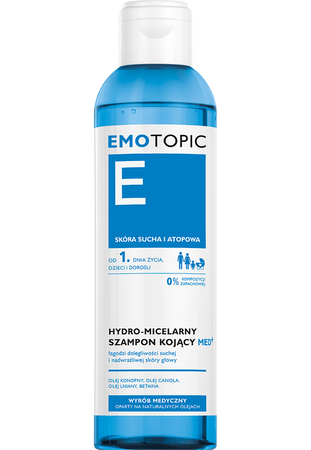 Emotopic Med+ Hydro-micelarny szampon kojący, 250ml