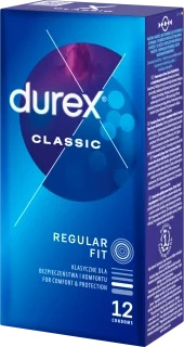 Durex Classic prezerwatywy, 12 sztuk