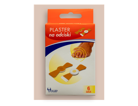 PLASTER NA ODCISKI Tolep 0,4g/g x 6 sztuk