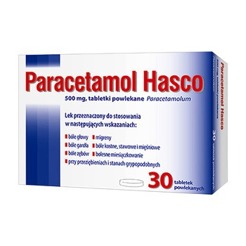 PARACETAMOL HASCO 500 mg x 30 tabletek 