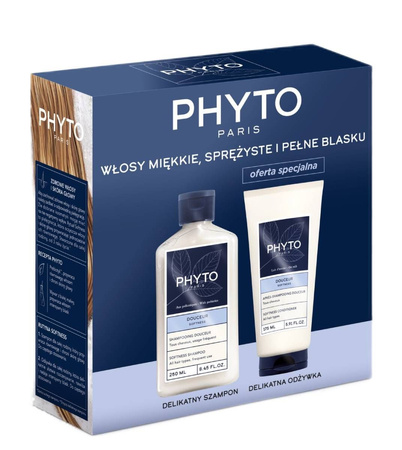 PHYTO SOFTNESS Zestaw Szampon 250ml + Odżywka 175ml 