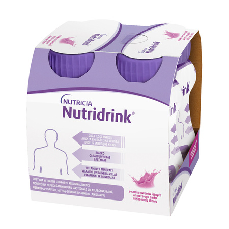 Nutridrink o smaku owoców leśnych 4x125 ml DATA WAŻNOŚCI 04.2025r. 