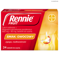 Rennie Fruit smak owocowy 24 tabletki