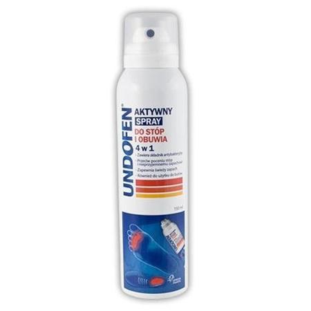 Undofen Aktywny spray do stóp i obuwia 4w1, 150 ml