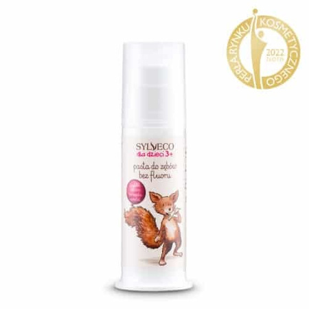 SYLVECO dla dzieci 3+ Pasta do zębów bez fluoru, 75ml