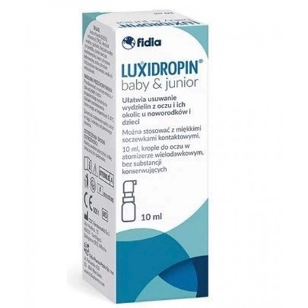 Luxidropin Baby & Junior krople do oczu, butelka z atomizerem 10ml