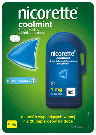 NICORETTE COOLMINT 4 mg x 20 tabletek do ssania