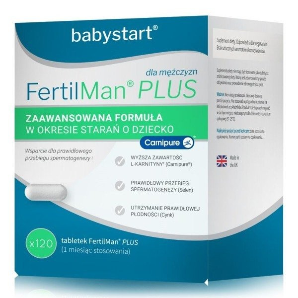 Fertilman Plus Witaminy Minerały I Aminokwasy X 120 Tabletek